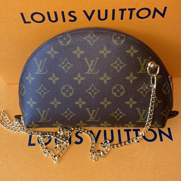 Louis Vuitton Monogram Demi Ronde Cosmetic Pouch Make Up Case